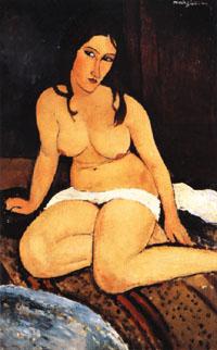 Amedeo Modigliani Draped Nude